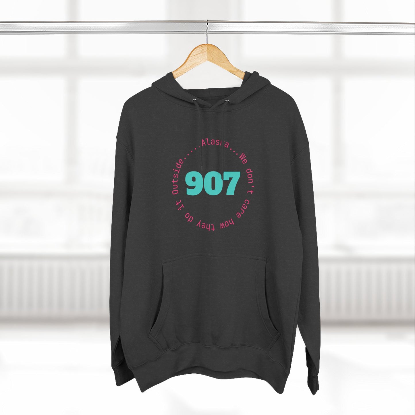 907 Fleece Hoodie — Retro Graphic Pullover