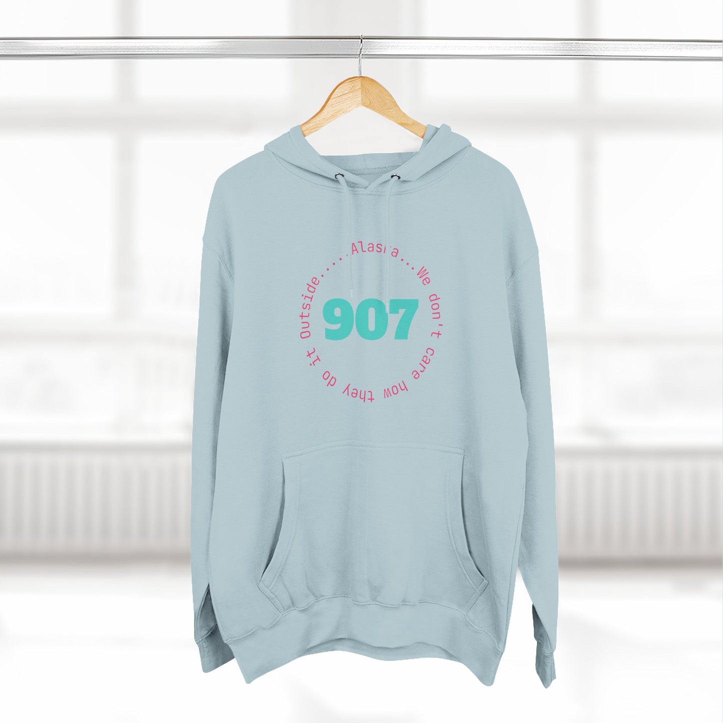 907 Fleece Hoodie — Retro Graphic Pullover