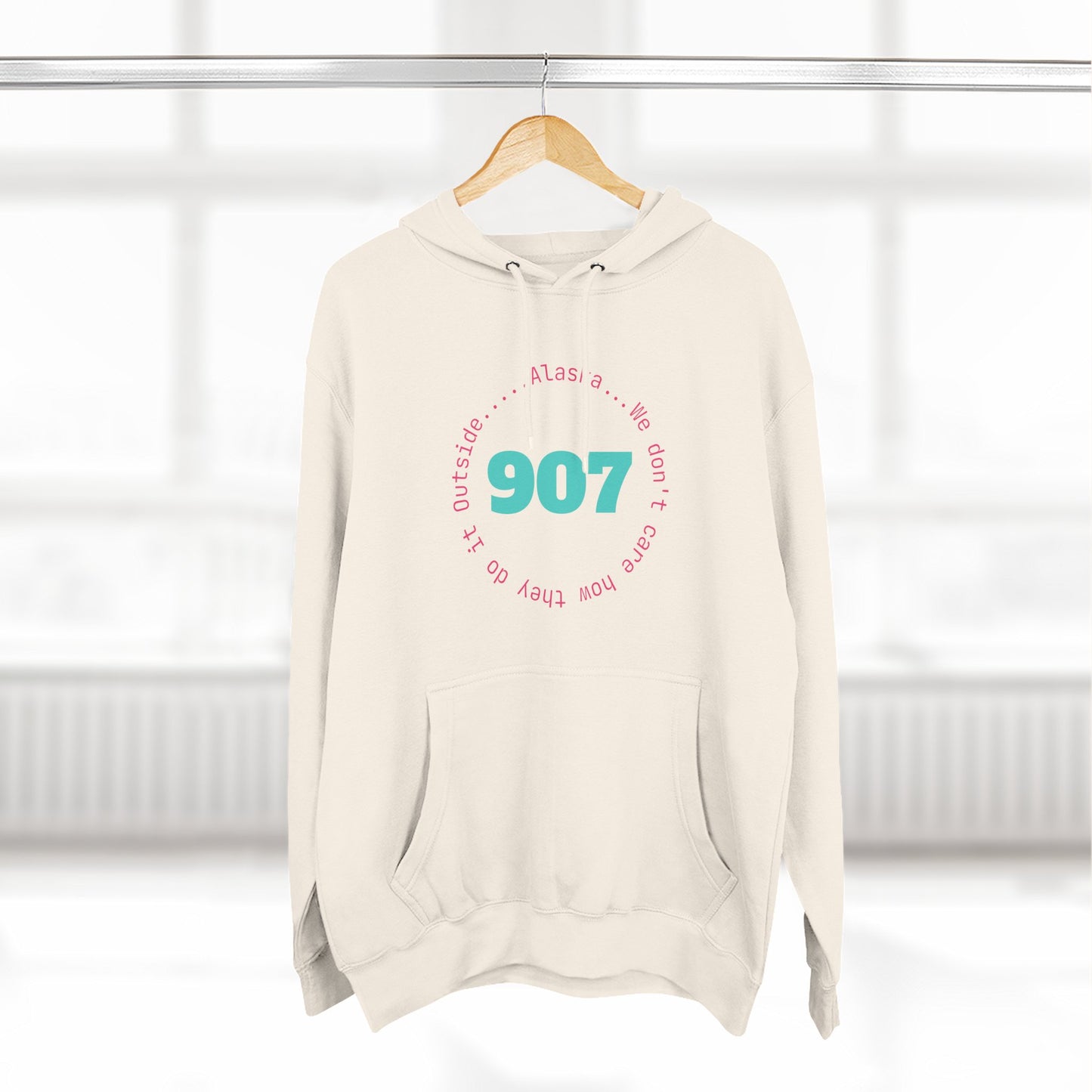 907 Fleece Hoodie — Retro Graphic Pullover