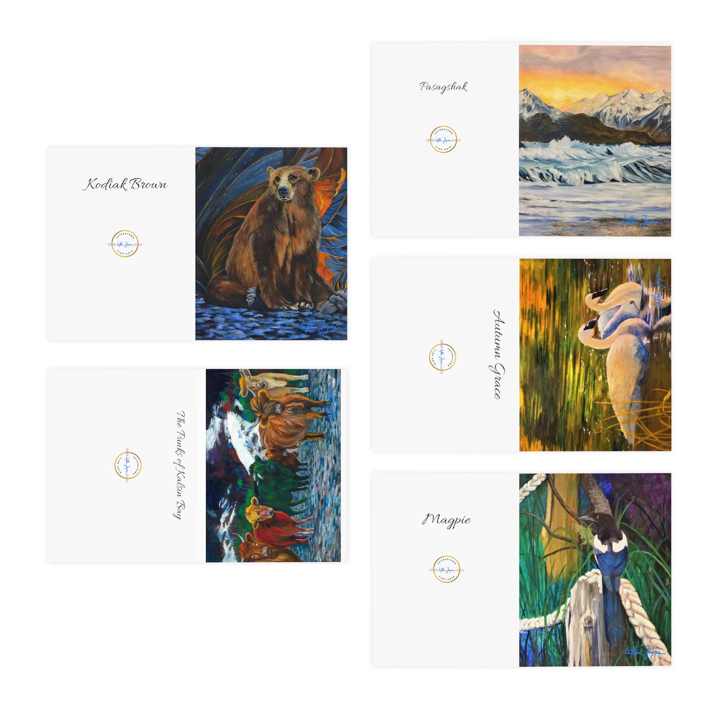 Kodiak Multi-Design Greeting Cards (5-Pack)