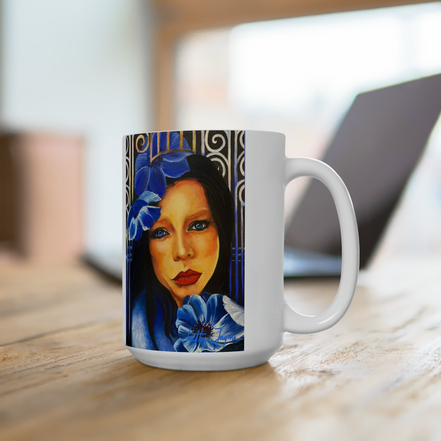 Am I Blue? Ceramic Mug 15oz