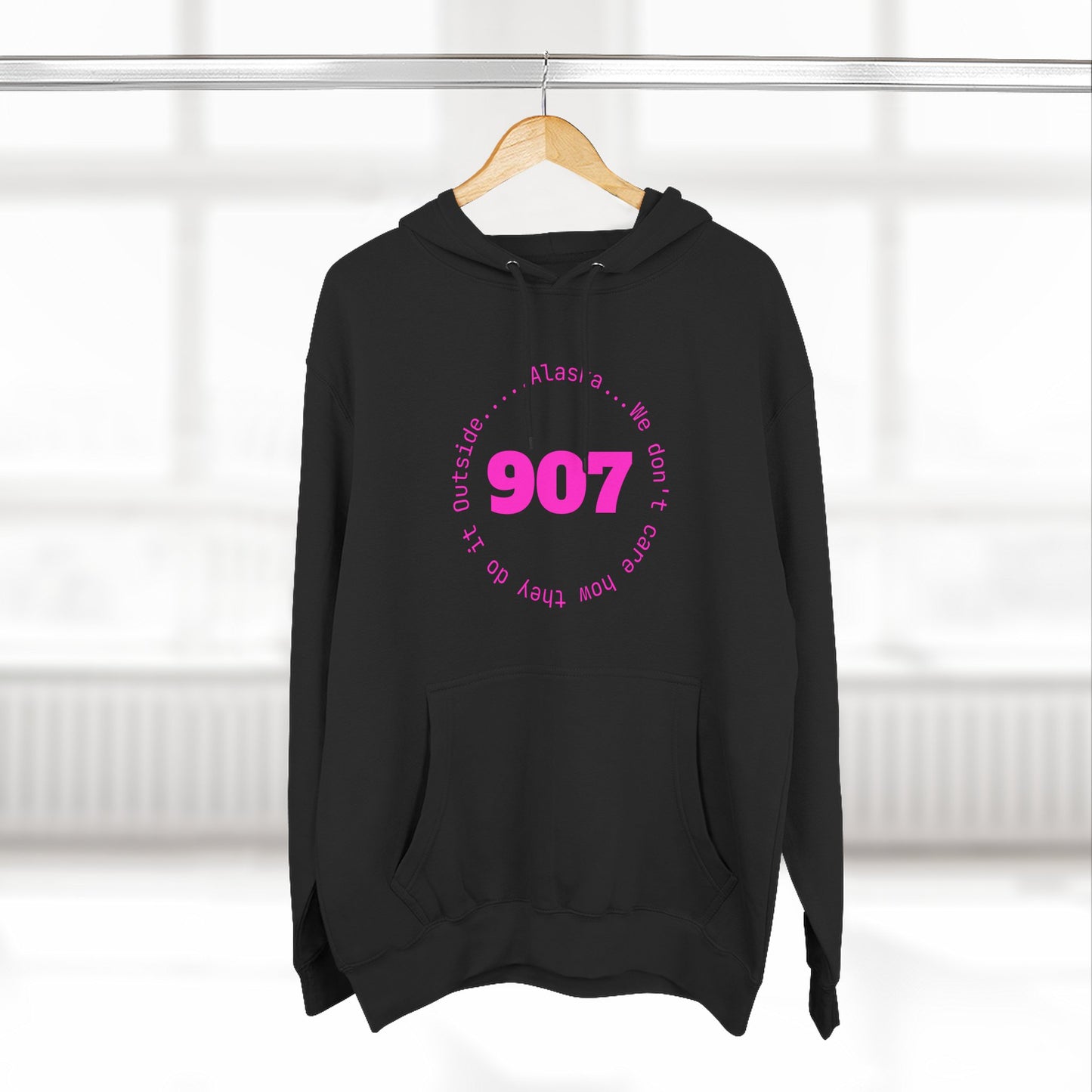 907 Fleece Hoodie — Retro Graphic Pullover