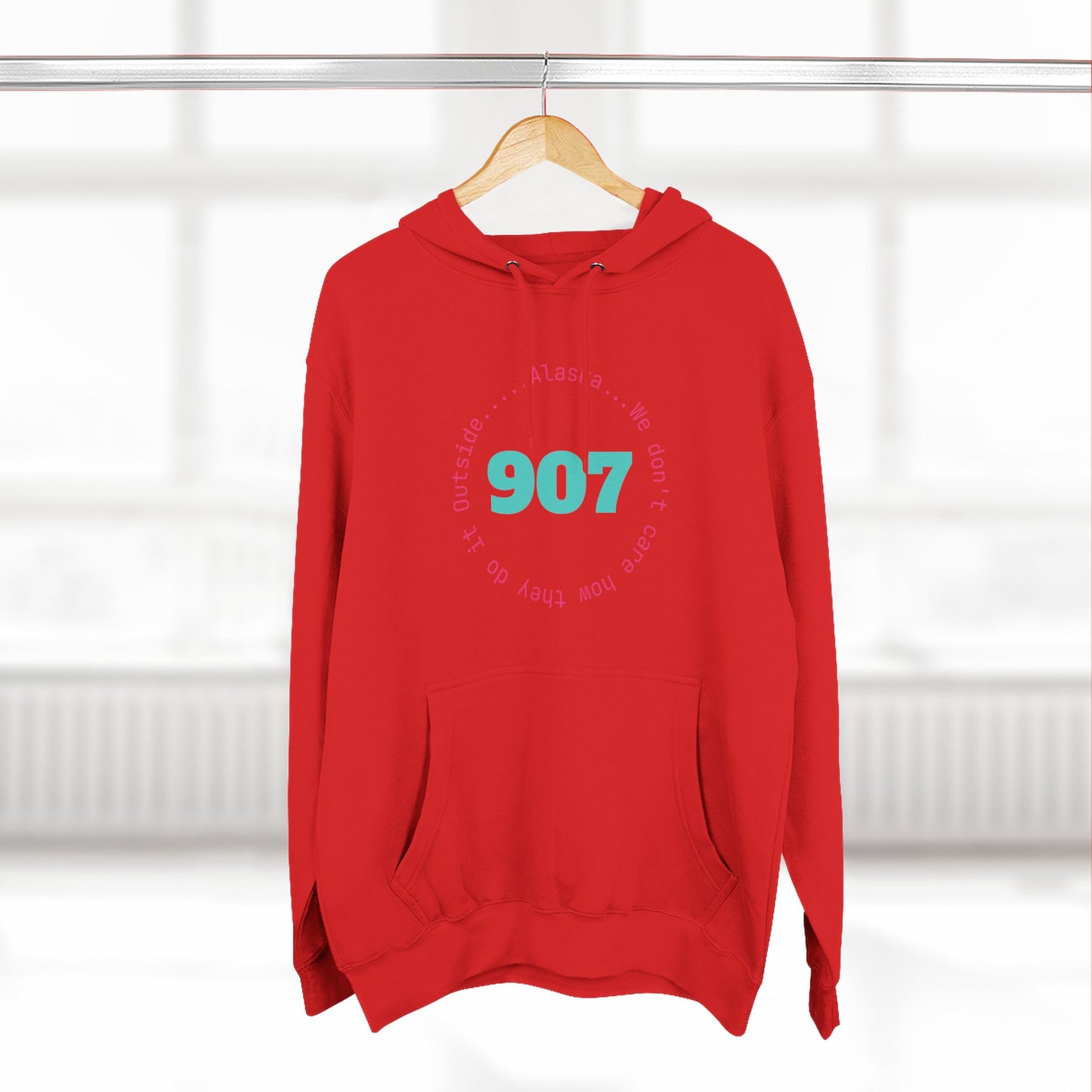 907 Fleece Hoodie — Retro Graphic Pullover