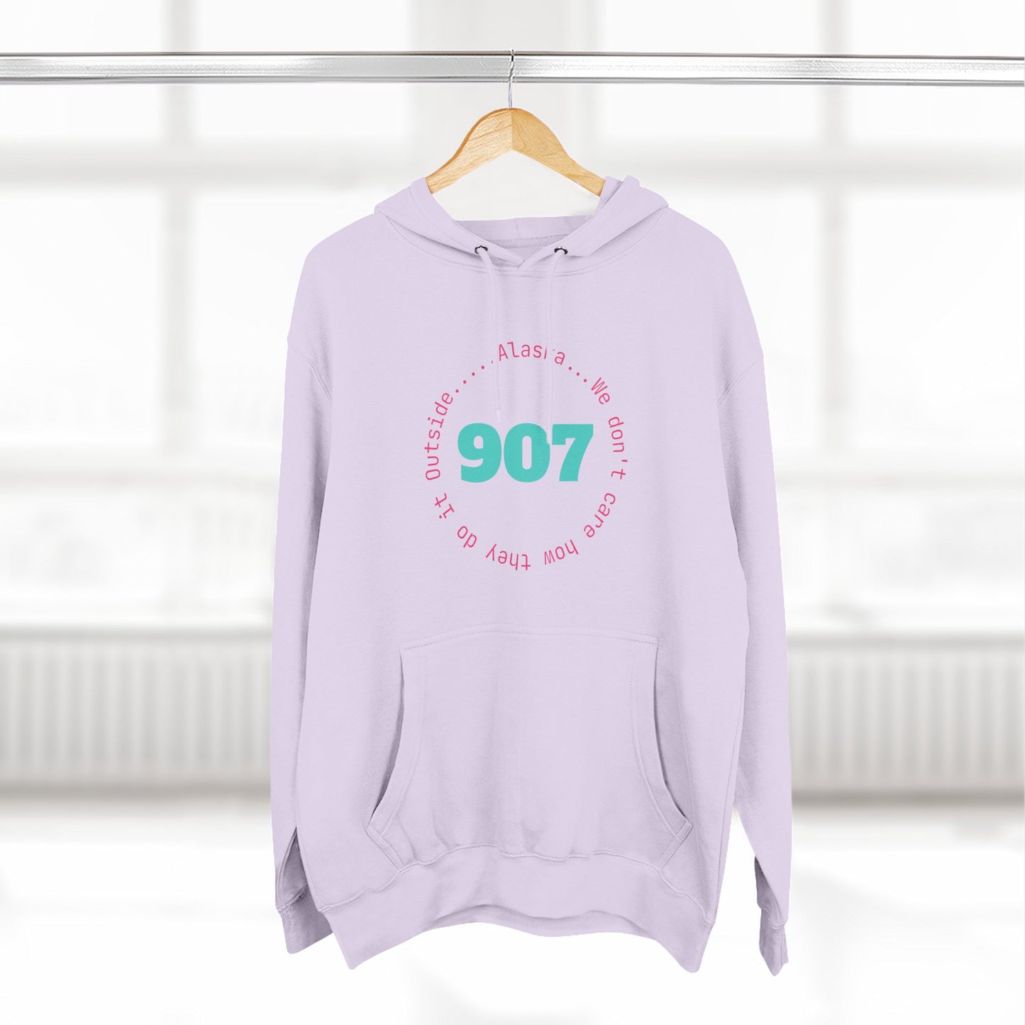 907 Fleece Hoodie — Retro Graphic Pullover