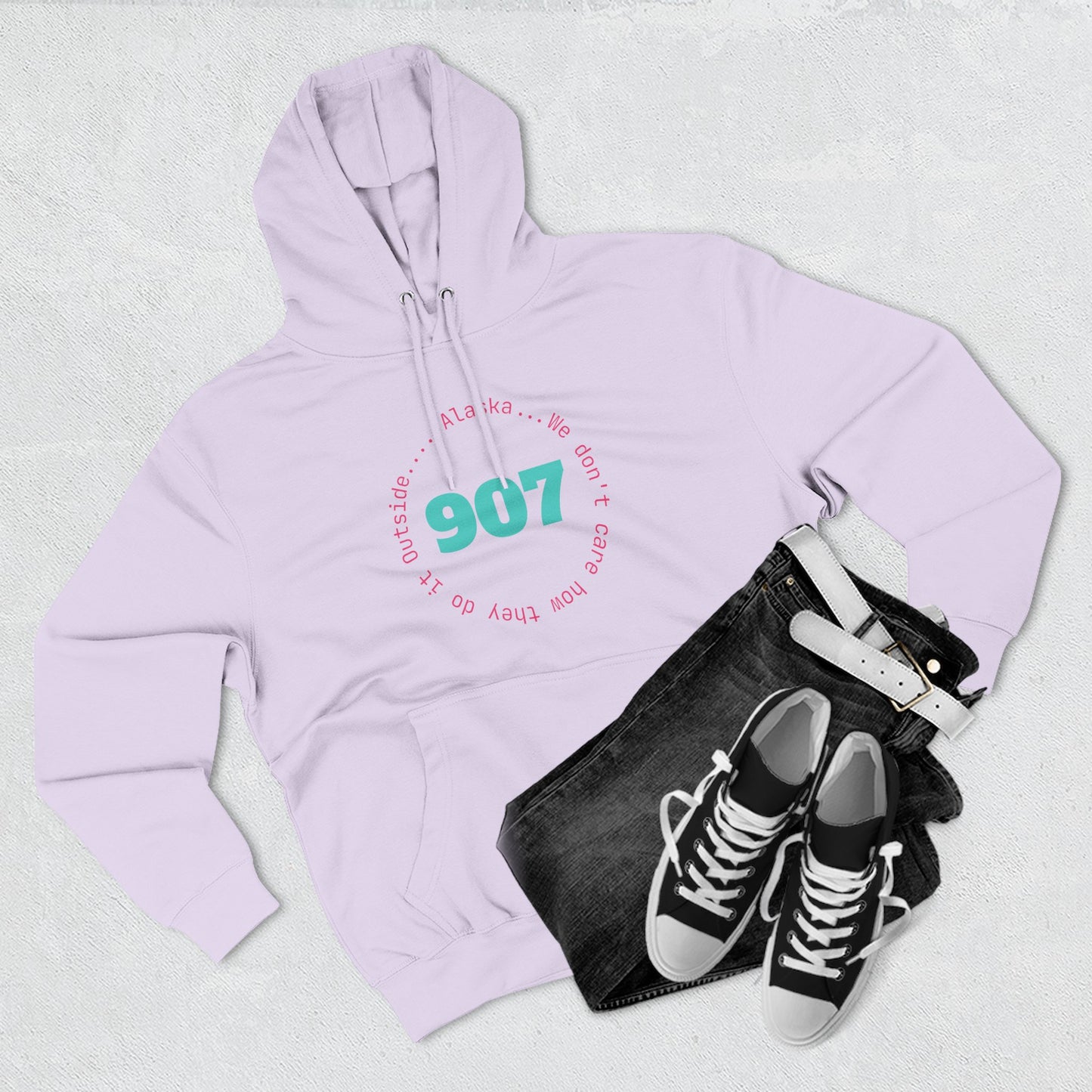 907 Fleece Hoodie — Retro Graphic Pullover