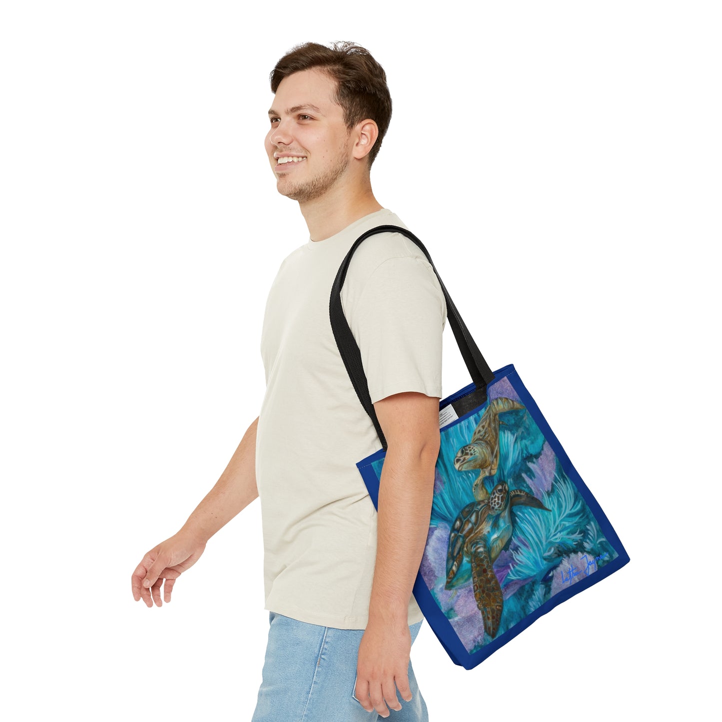 Sea Turtle Boogie Tote Bag