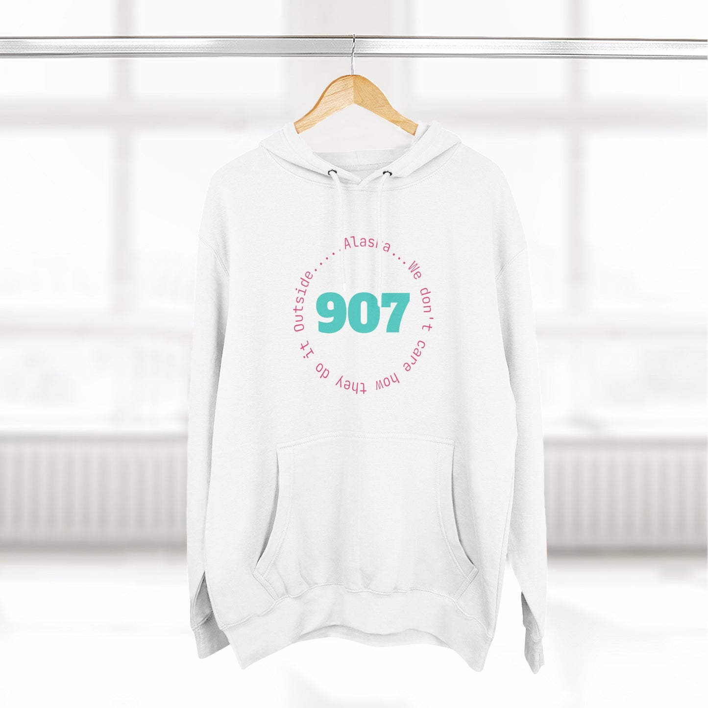 907 Fleece Hoodie — Retro Graphic Pullover