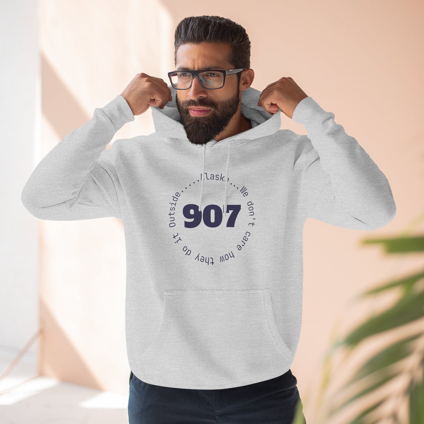 907 Fleece Hoodie — Retro Graphic Pullover