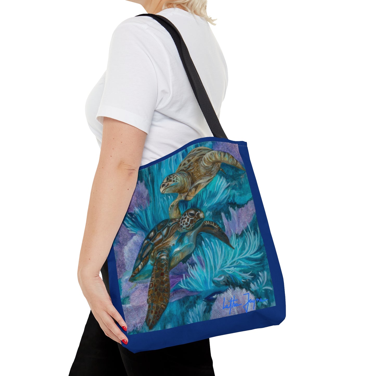 Sea Turtle Boogie Tote Bag