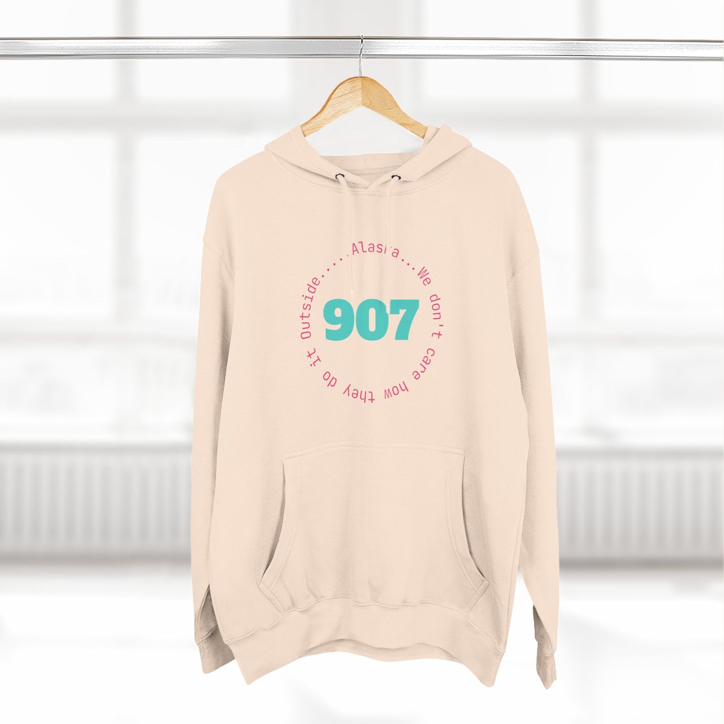 907 Fleece Hoodie — Retro Graphic Pullover