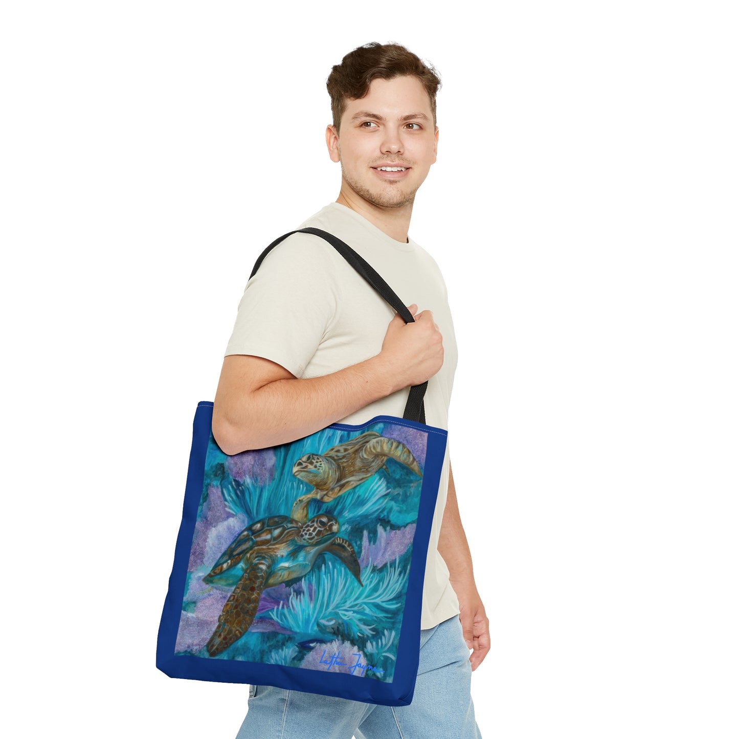 Sea Turtle Boogie Tote Bag