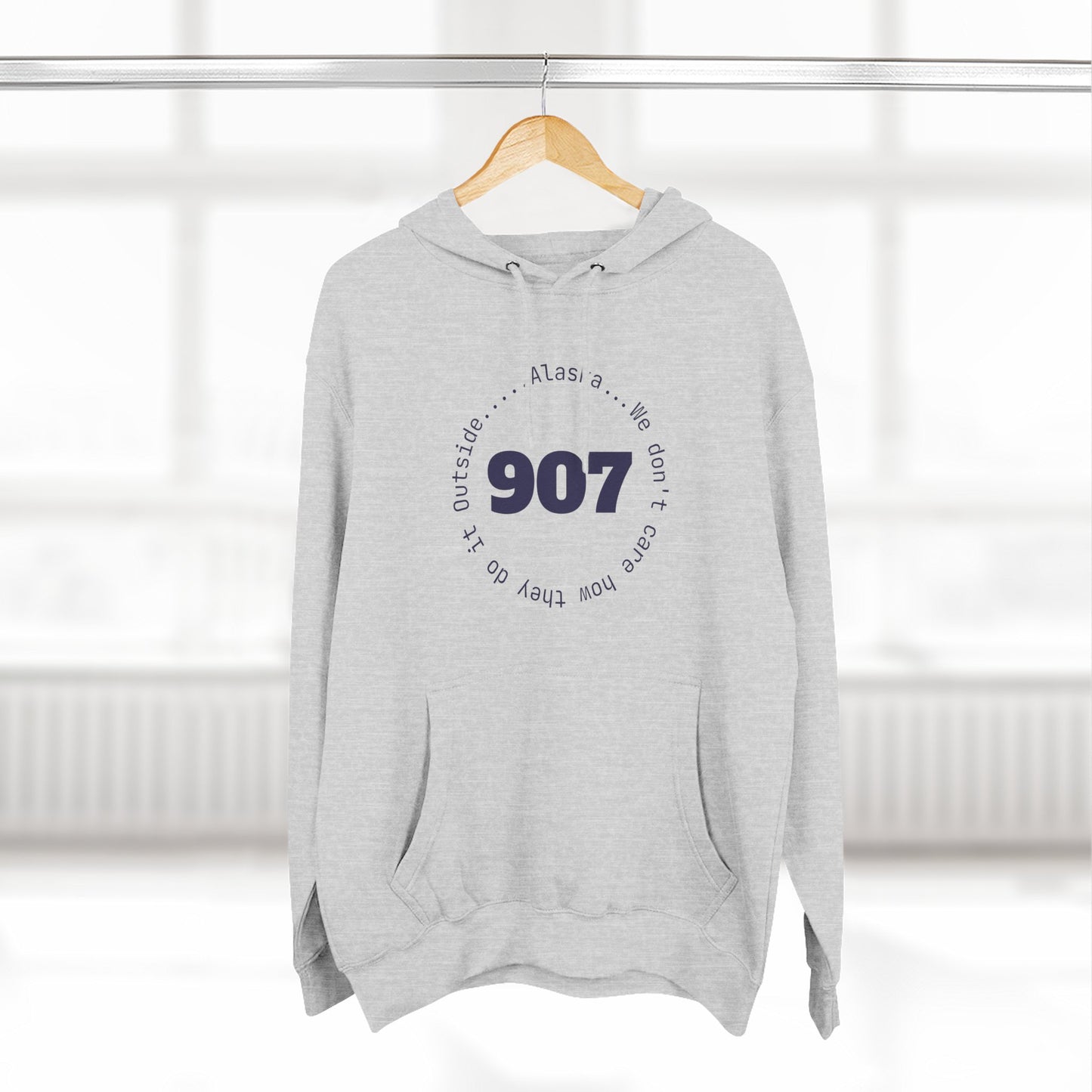 907 Fleece Hoodie — Retro Graphic Pullover