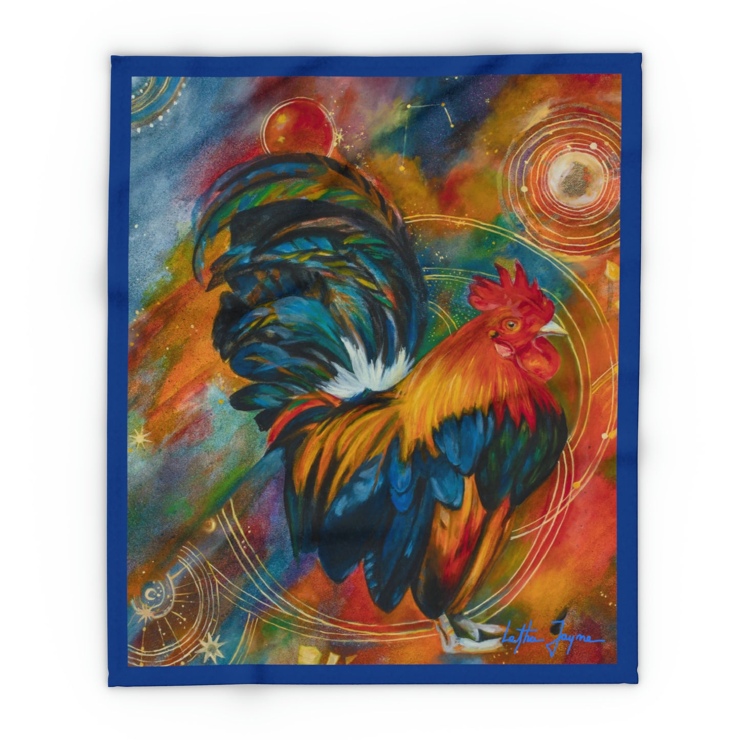 Cosmic Chicken Arctic Fleece Blanket