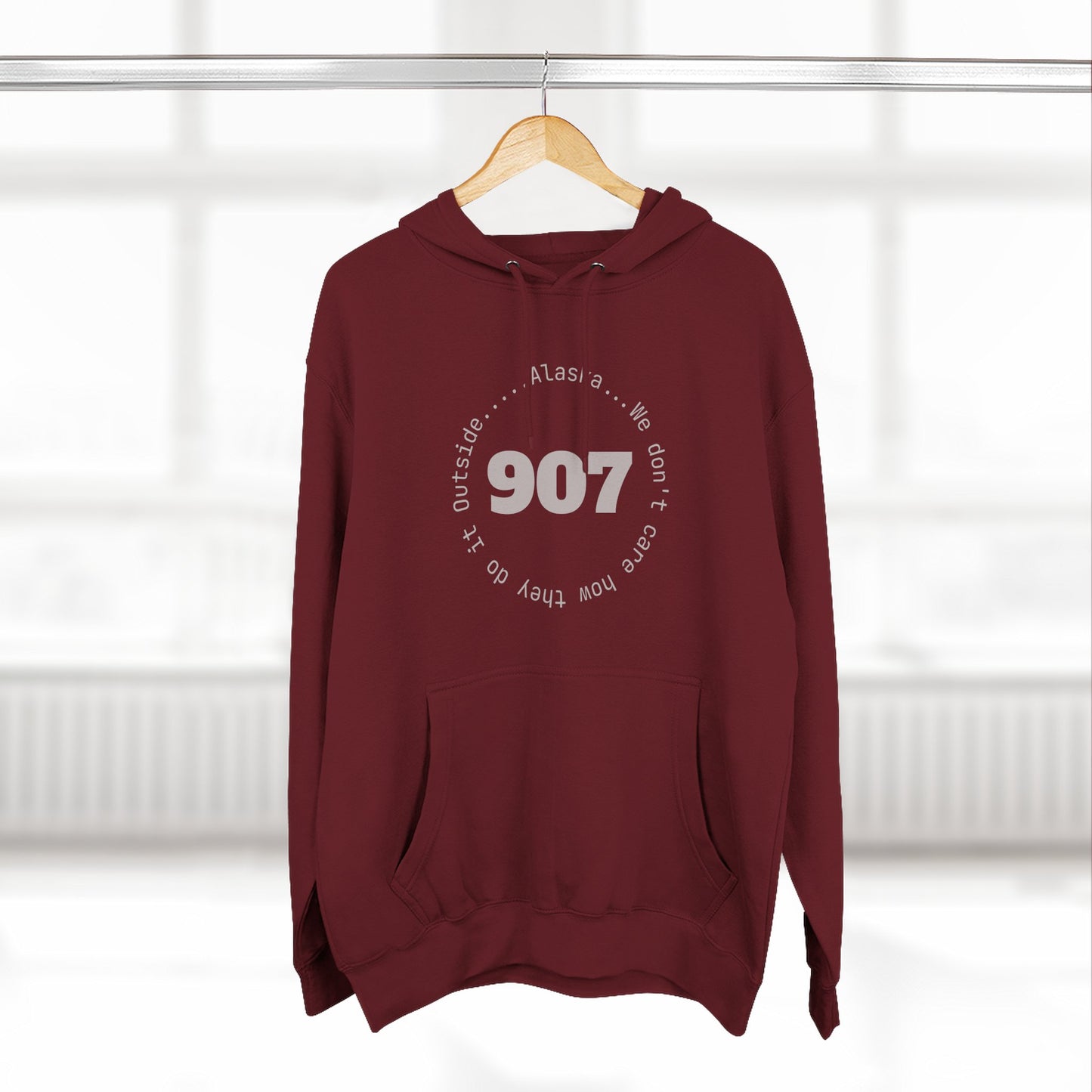 907 Fleece Hoodie — Retro Graphic Pullover