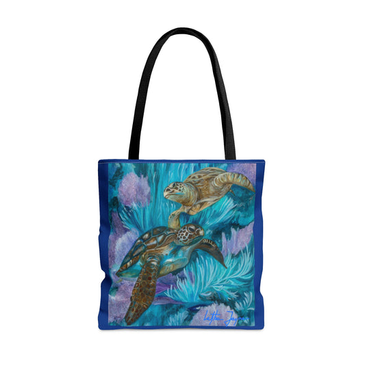 Sea Turtle Boogie Tote Bag