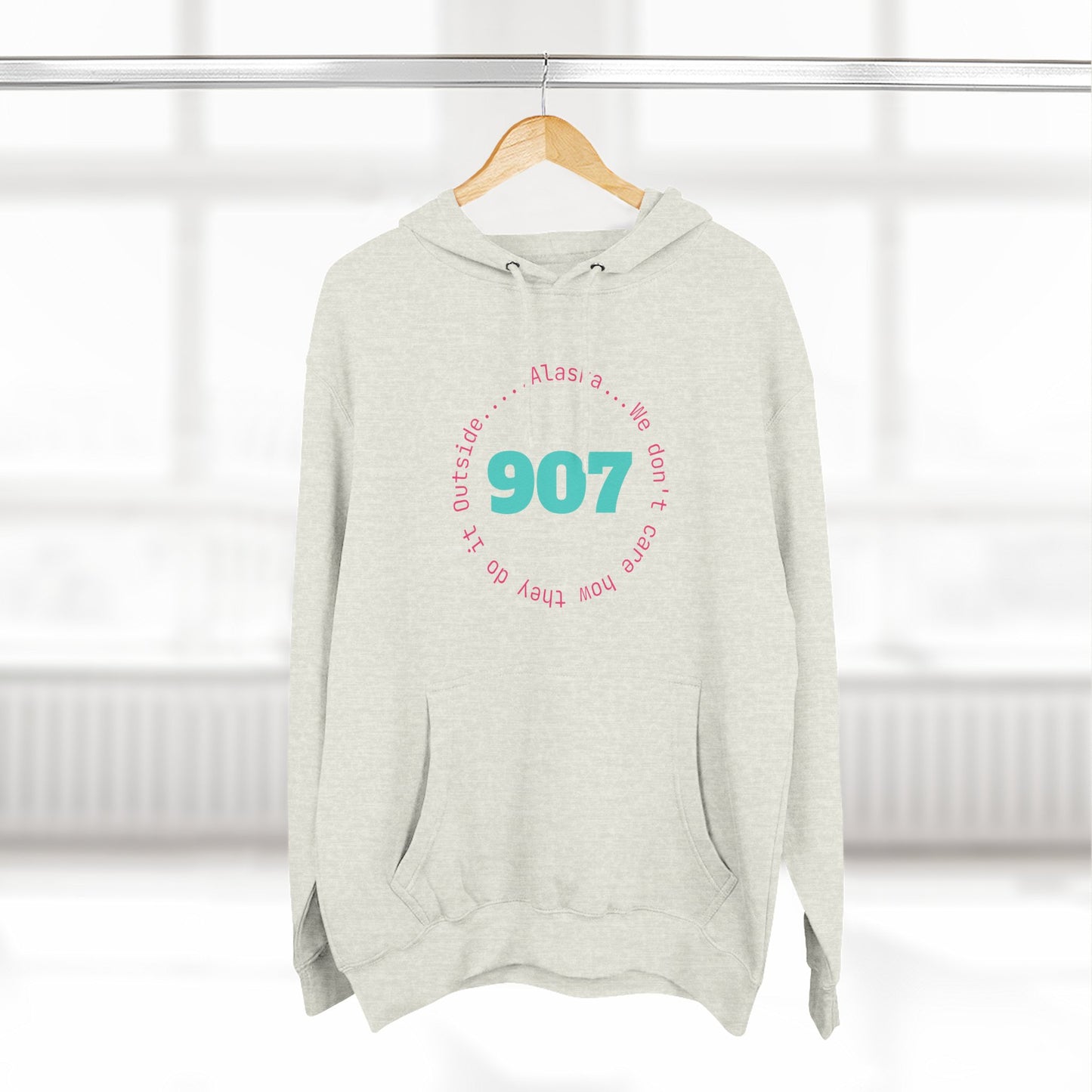 907 Fleece Hoodie — Retro Graphic Pullover
