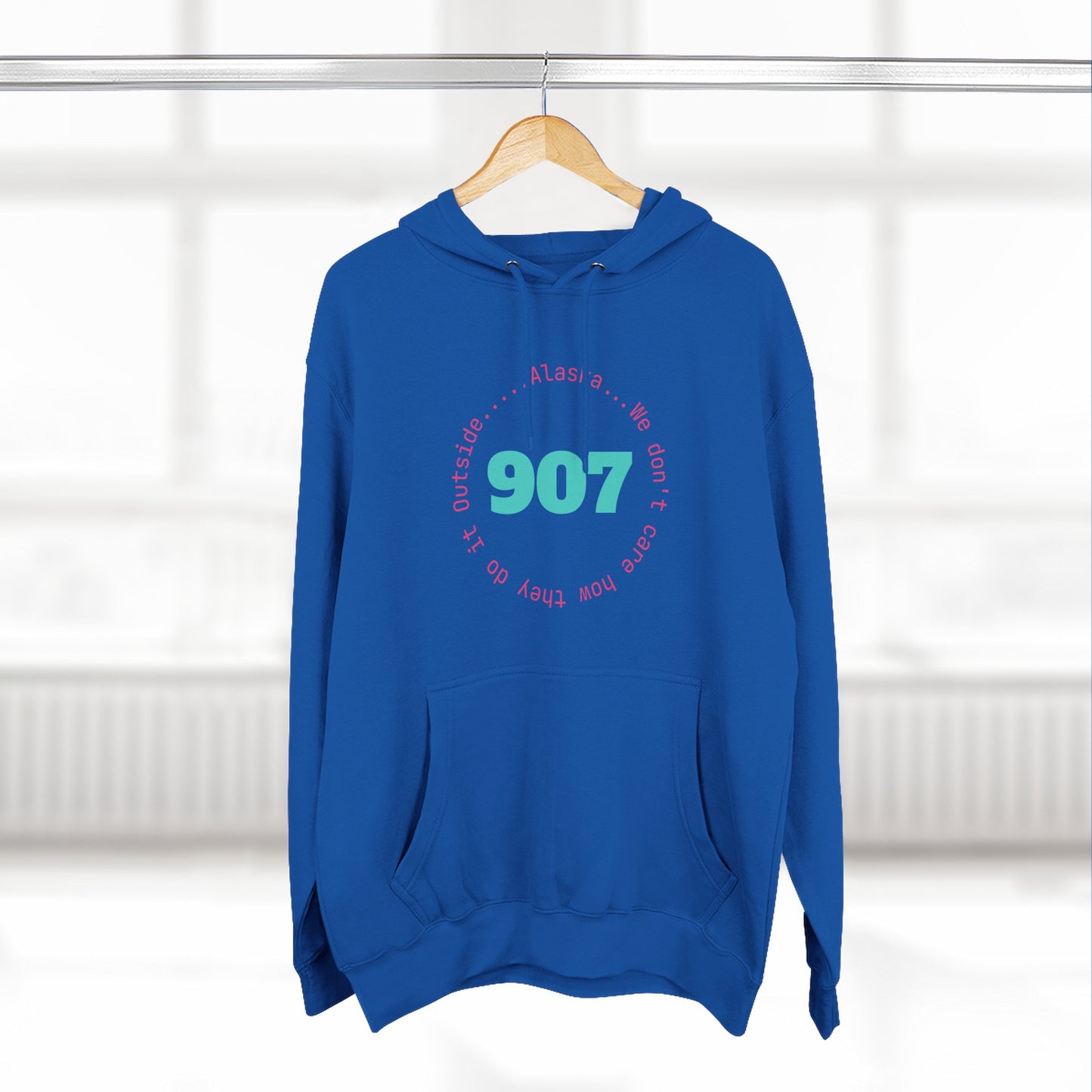 907 Fleece Hoodie — Retro Graphic Pullover