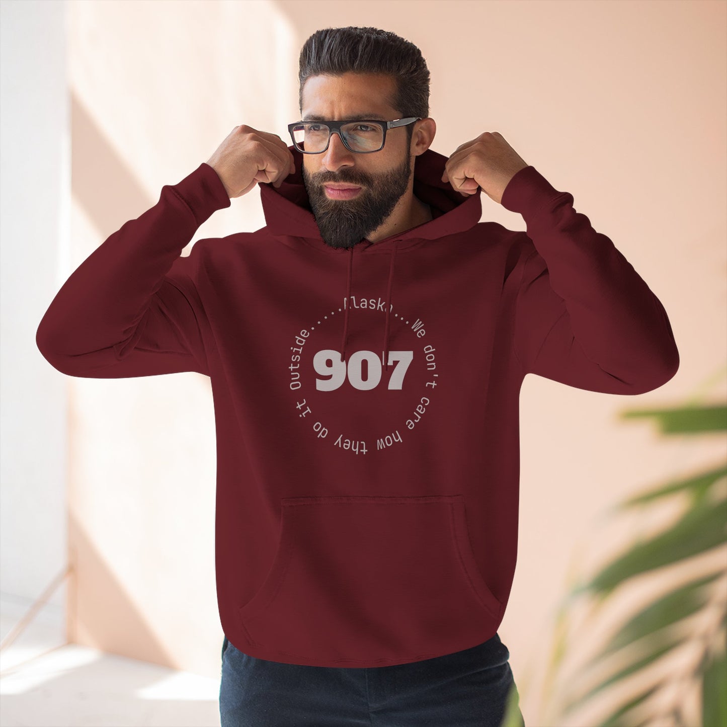 907 Fleece Hoodie — Retro Graphic Pullover