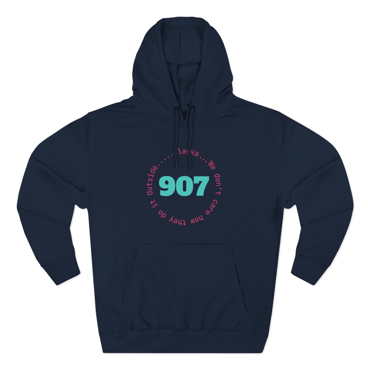 907 Fleece Hoodie — Retro Graphic Pullover