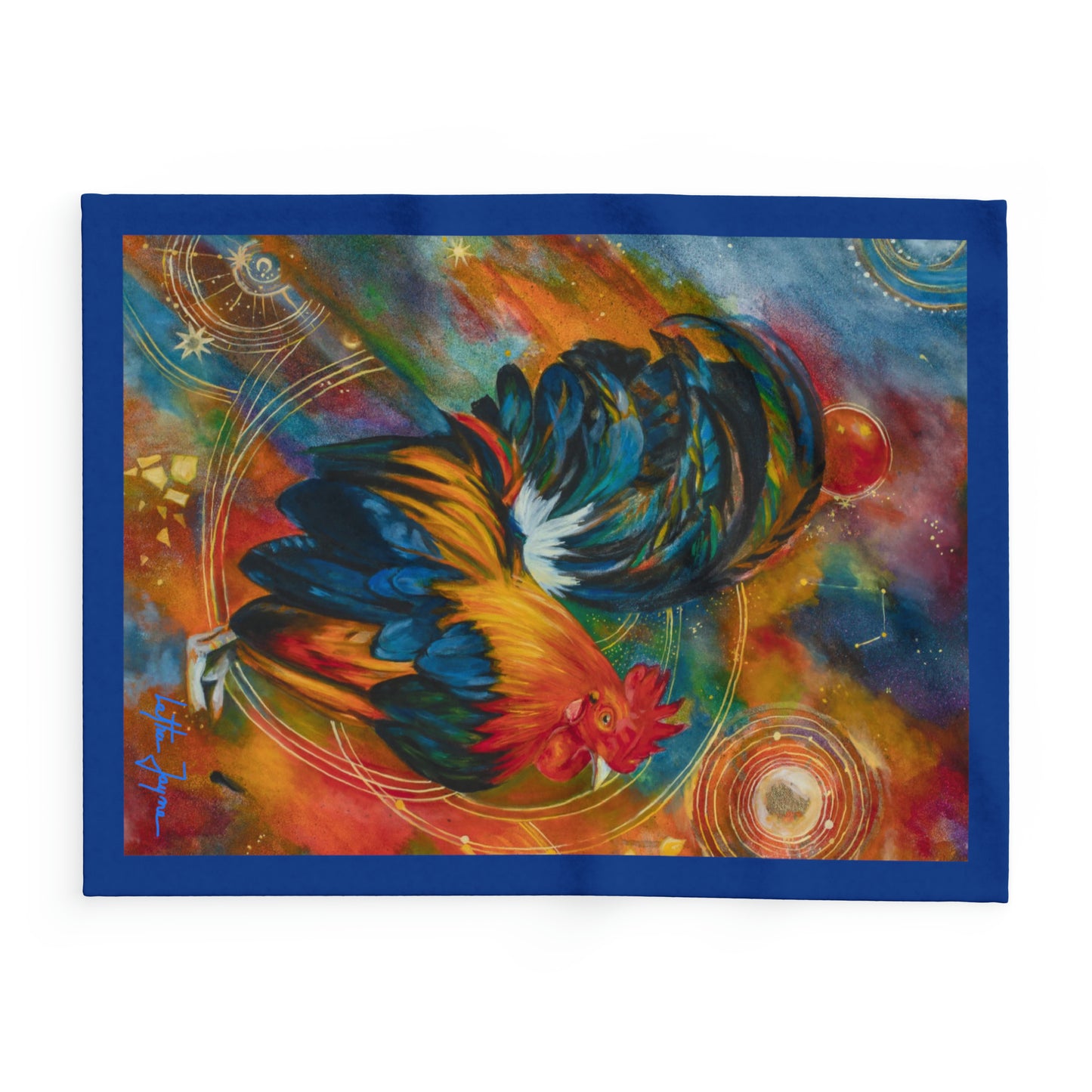 Cosmic Chicken Arctic Fleece Blanket