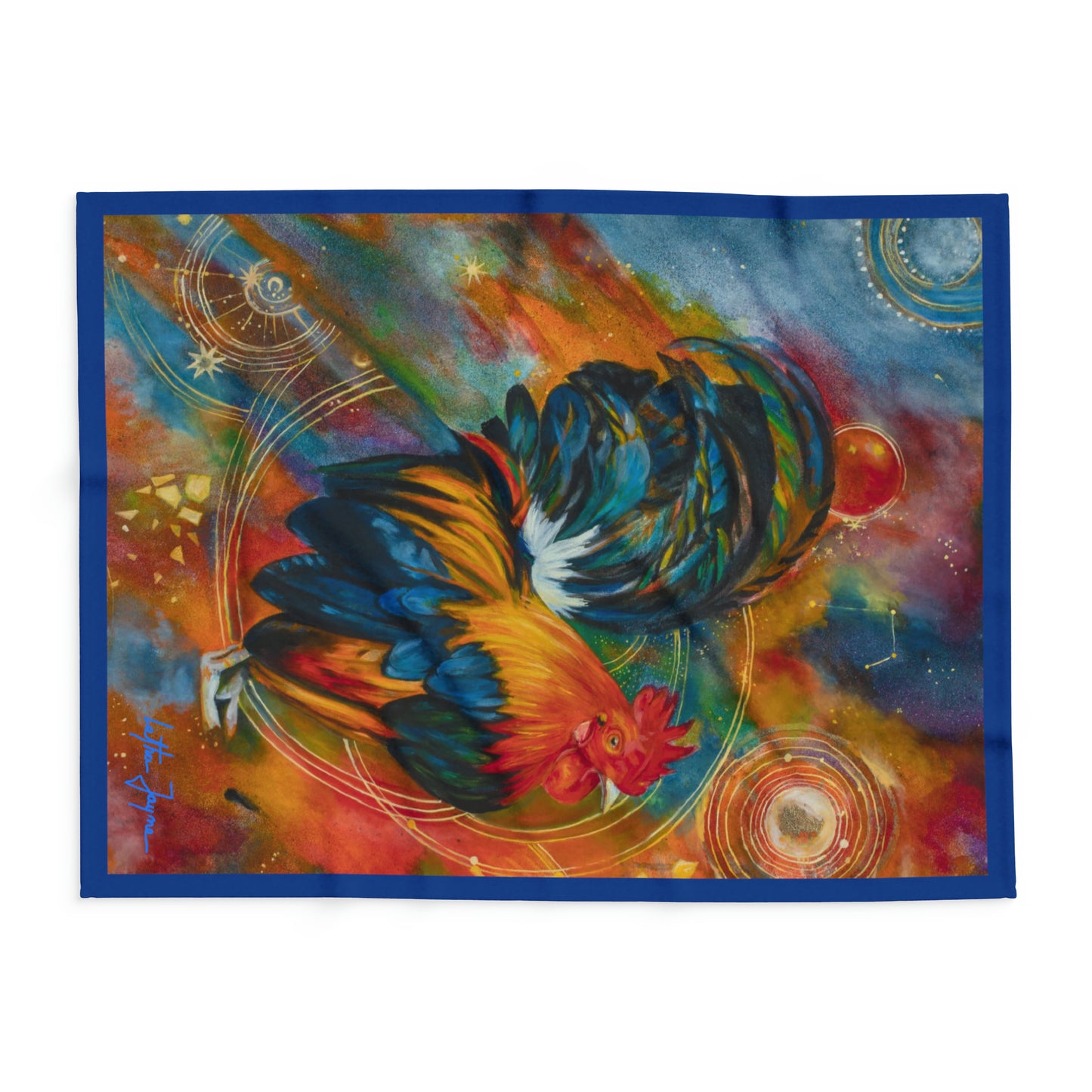 Cosmic Chicken Arctic Fleece Blanket