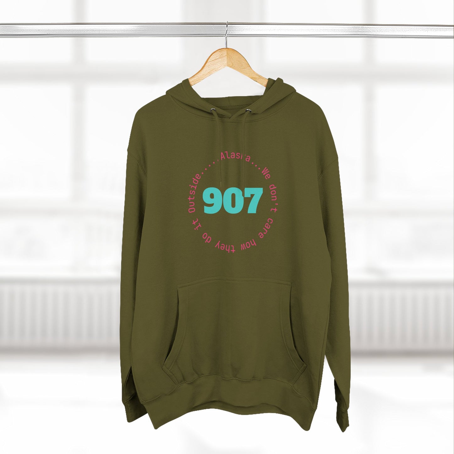 907 Fleece Hoodie — Retro Graphic Pullover