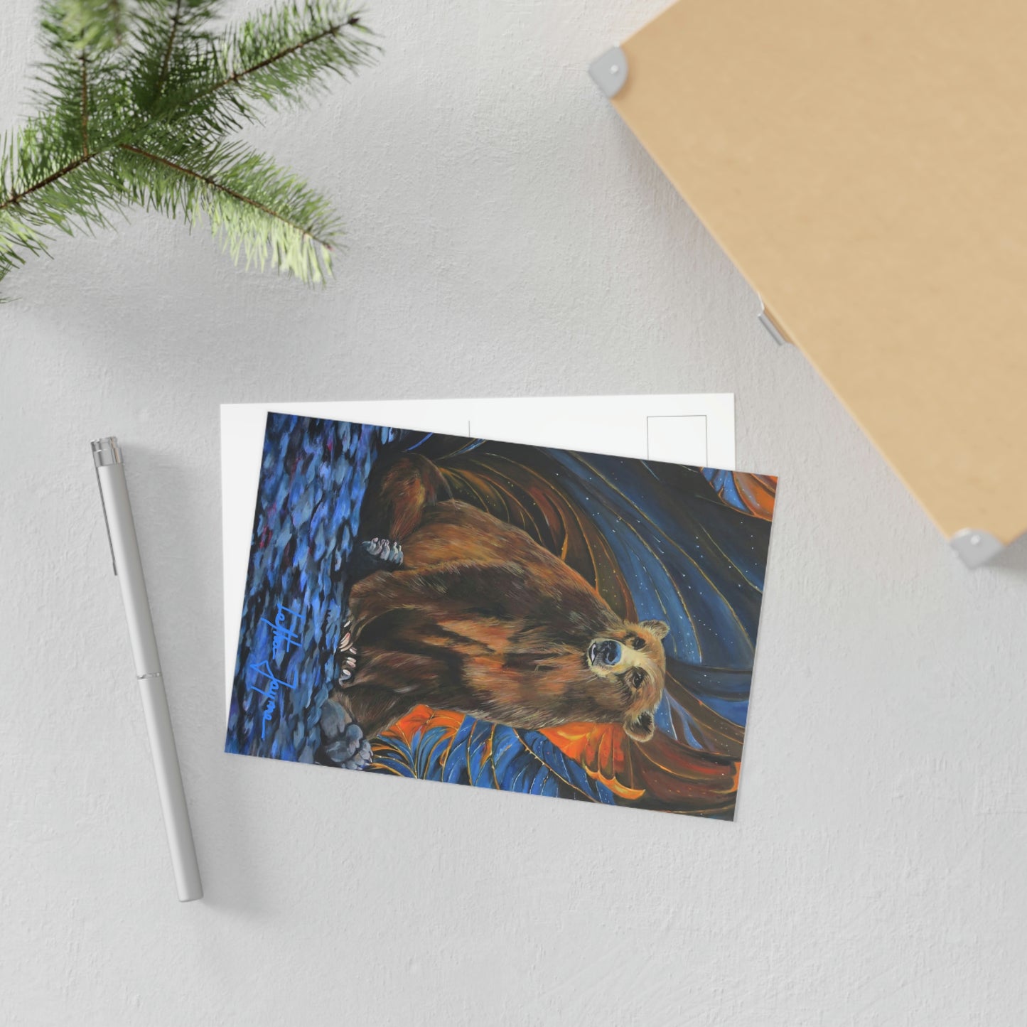 Kodiak Brown Fine Art Postcard