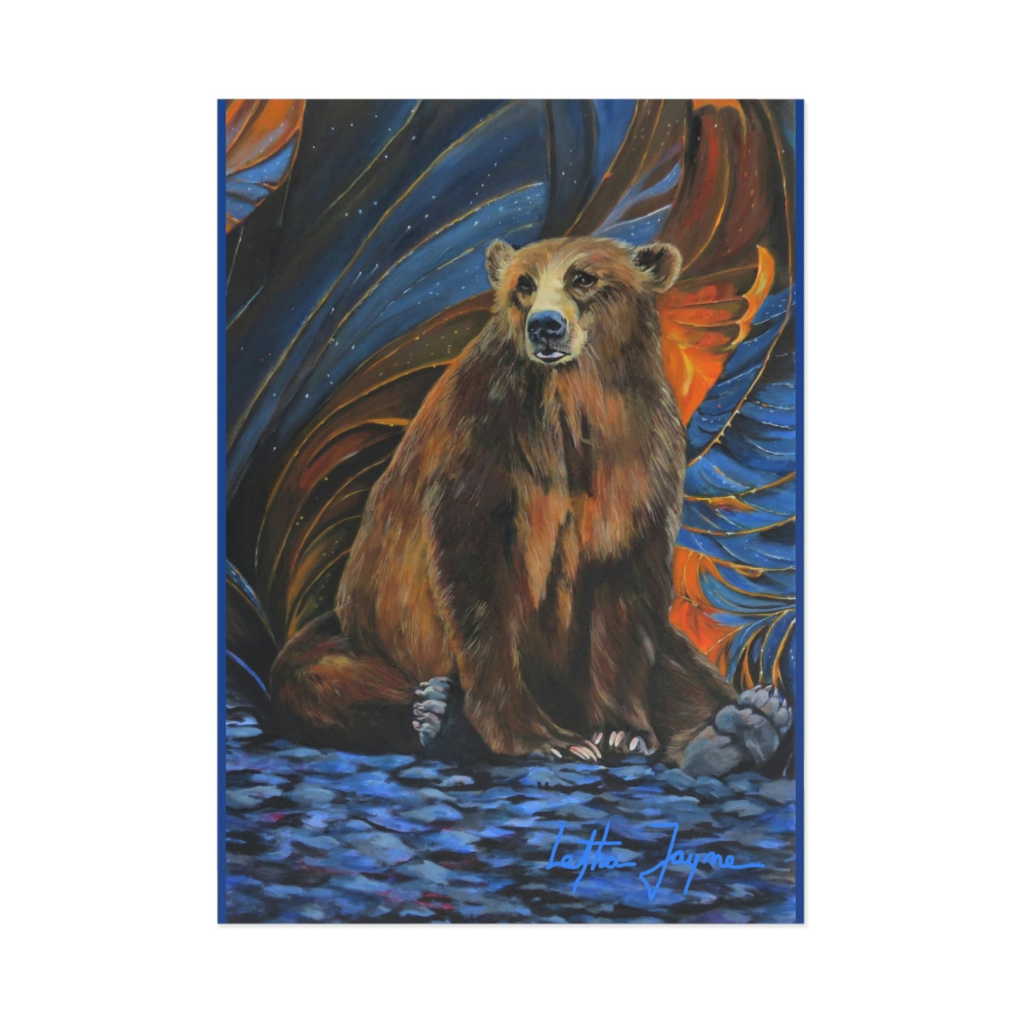 Kodiak Brown Fine Art Postcard