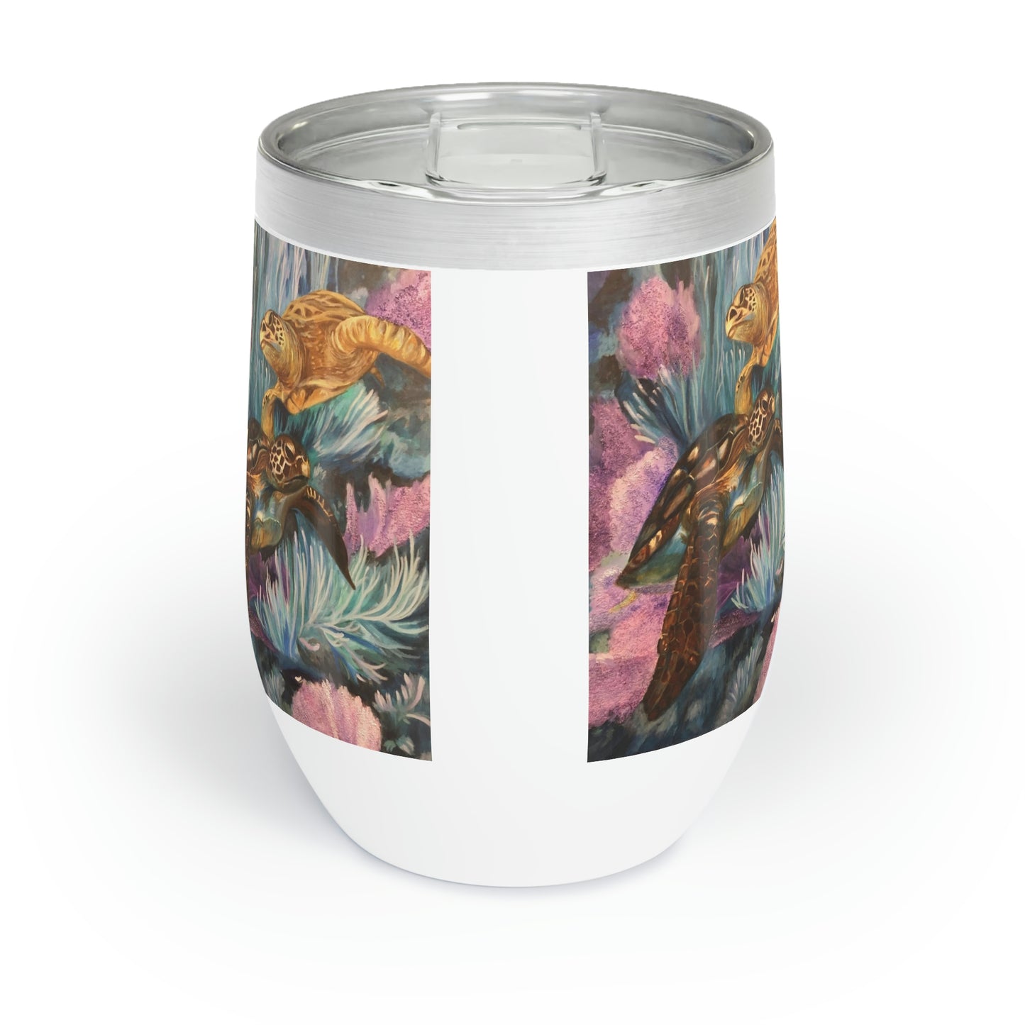 Sea Turtle Boogie Chill Wine Tumbler