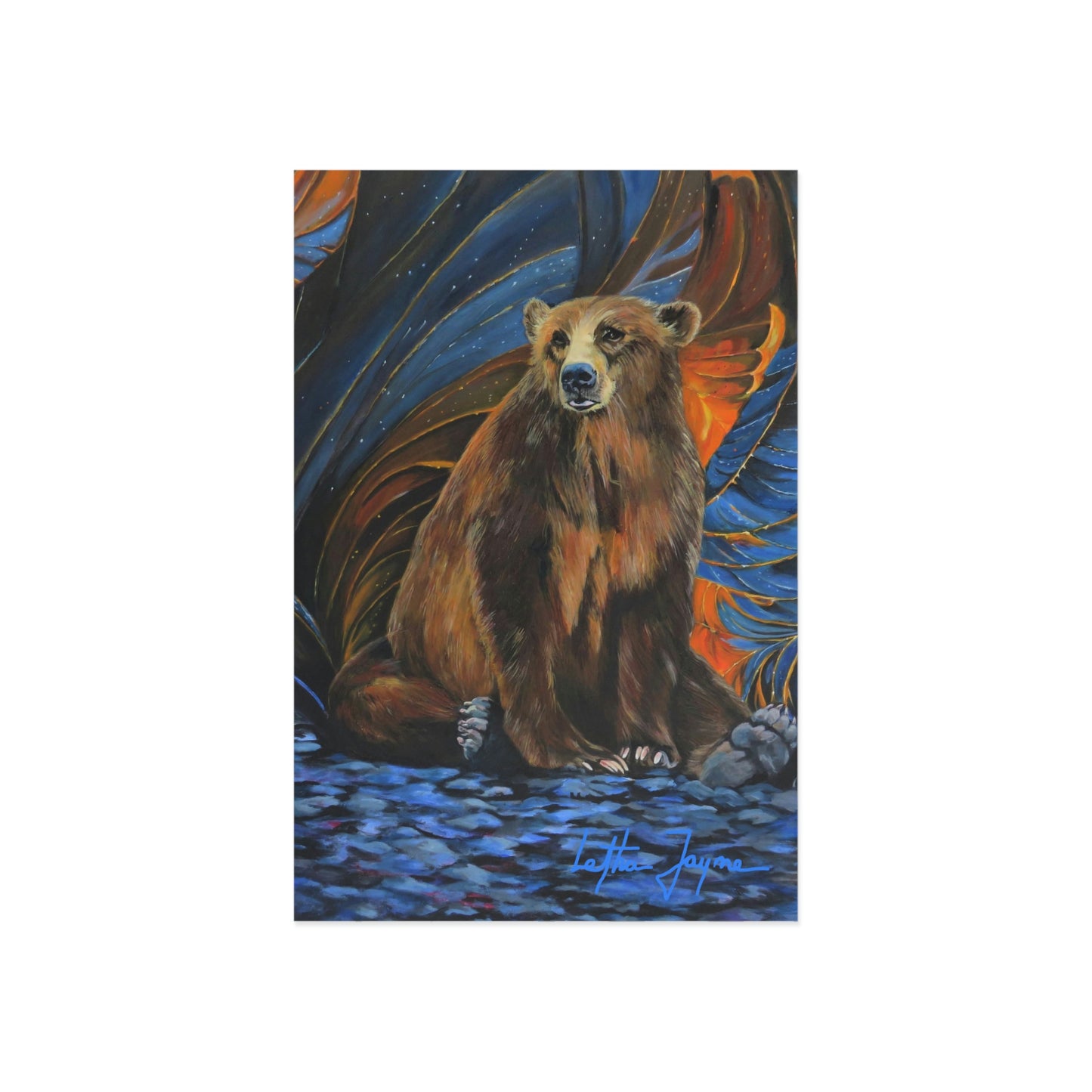 Kodiak Brown Fine Art Postcard