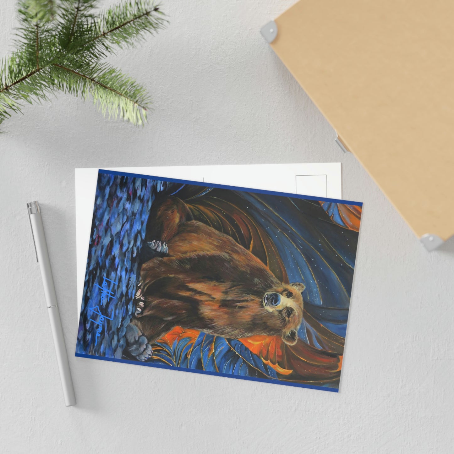 Kodiak Brown Fine Art Postcard