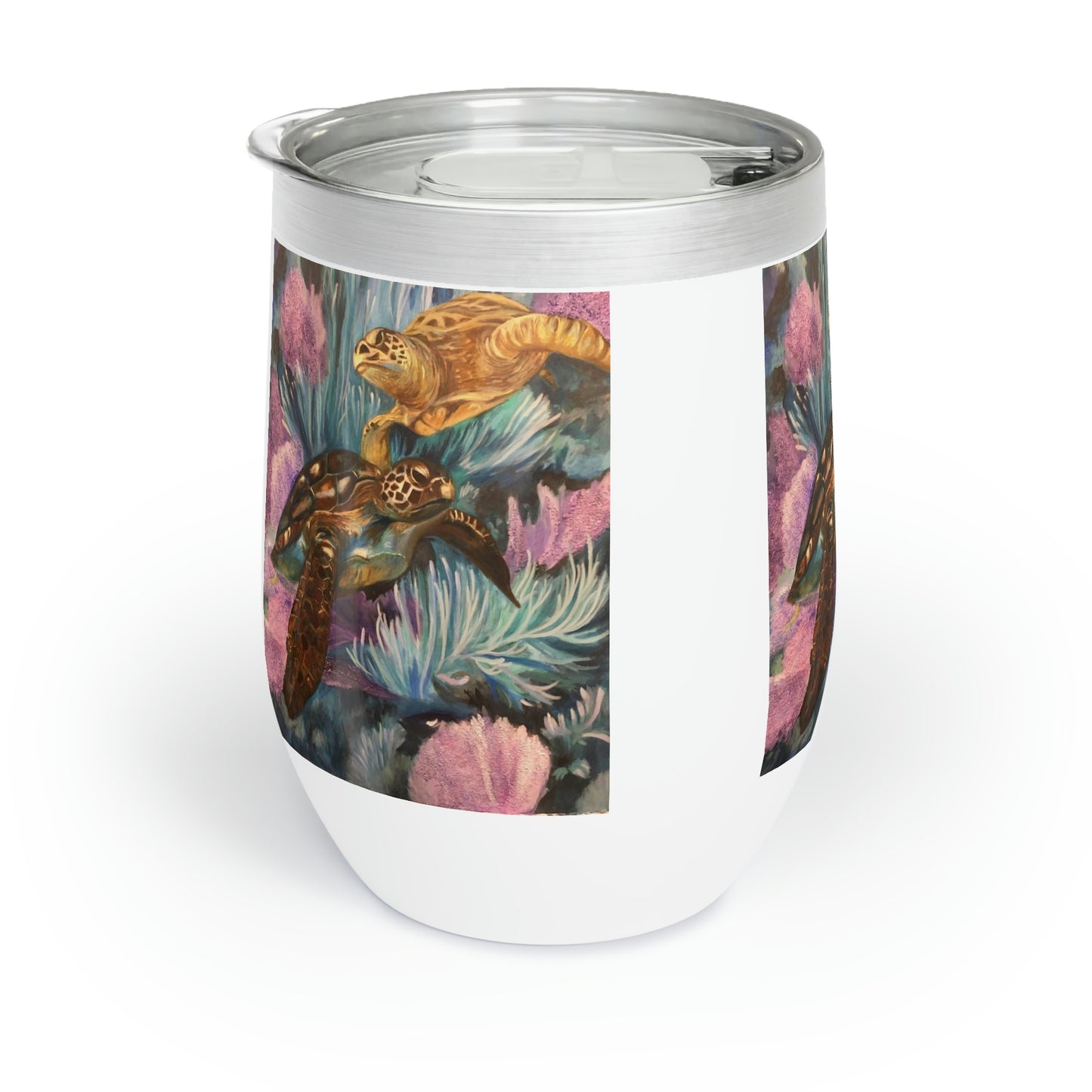 Sea Turtle Boogie Chill Wine Tumbler