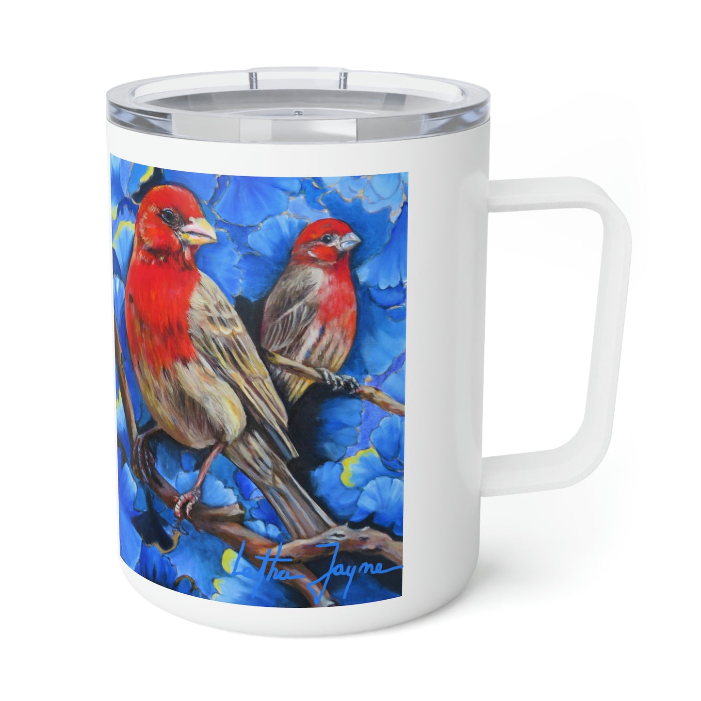 Finches Insulated Travel Mug, 10 oz.