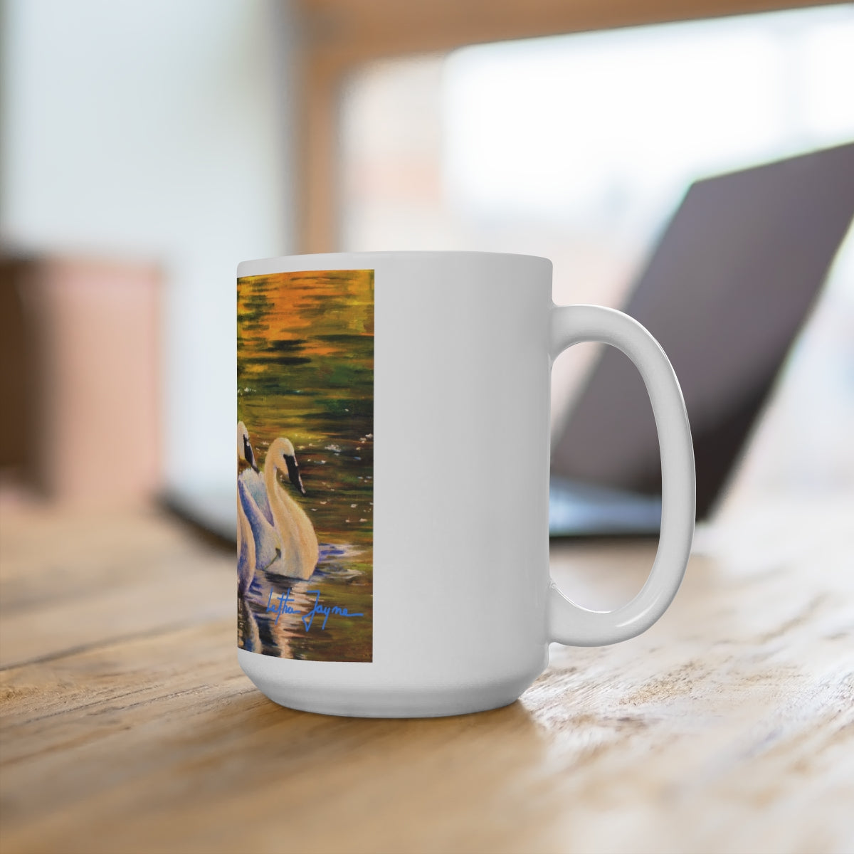 Autumn Grace Ceramic Coffee Mug 15oz