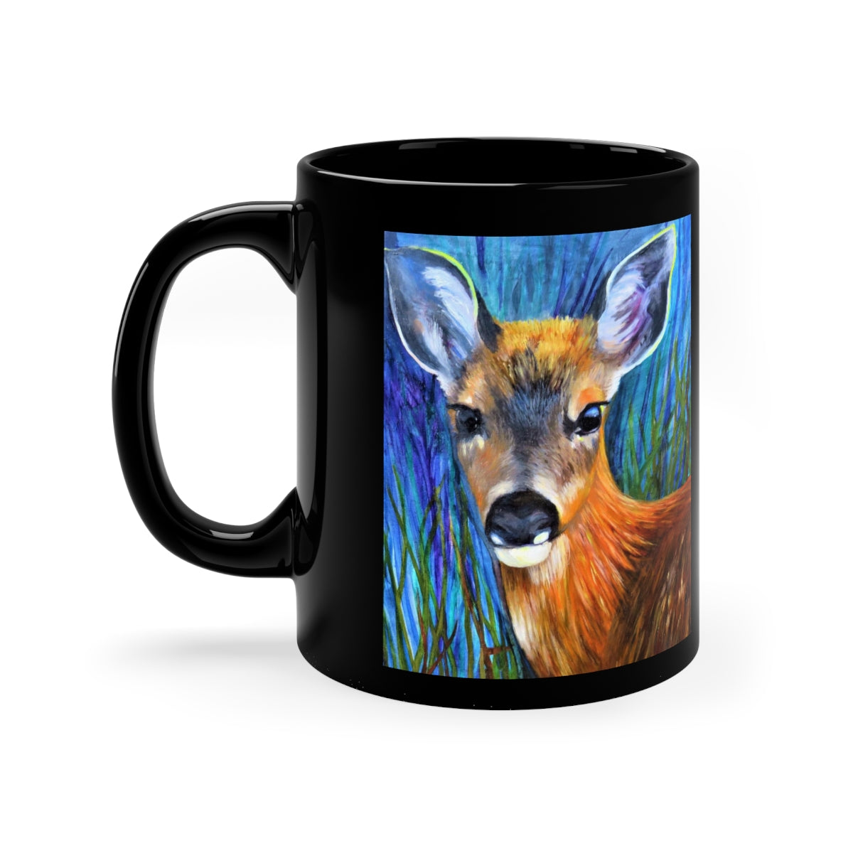 Tip Toe 11oz Black Mug