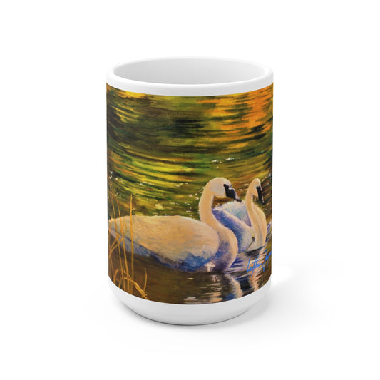 Autumn Grace Ceramic Coffee Mug 15oz