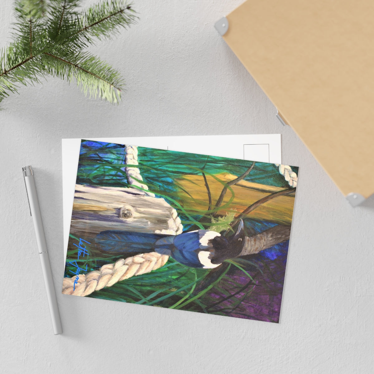 Magpie Fine Art Postcard